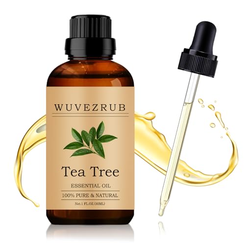 Wuvezrub Tea Tree Essential Oil 30ML - 100% Pure and Natural Oils for Aromatherapy Diffuser - 1 Fl Oz/Tea Tree