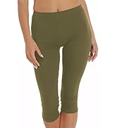 Damen Leggings 3/4 Capri - Baumwolle Leggings In 11 Farben S-8XL