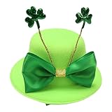 Sombrero verde para adultos, sombrero verde para el día de San Patricio, disfraz de sombrero verde para vacaciones, accesorio de sombrero verde, accesorio de sombrero verde, disfraz de sombrero verde