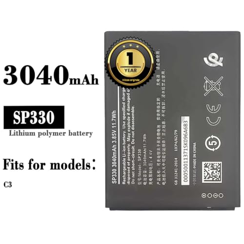 Image of SP330 Battery for Nokia C3 SP01Z01Z2249Y Model: SP330 battrey with 1 Year Warranty** (C194)