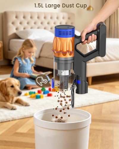 Image of Cordless Stick Vacuum Cleaners for Home, 650W 55KPA Up to 70Min Runtime
