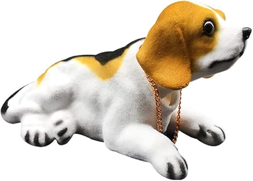 Adorno de cabeza agitadora de animales de automóvil cabeza de bobbing perro bonita decoración de pasteles de resina de dibujos animados diseño de