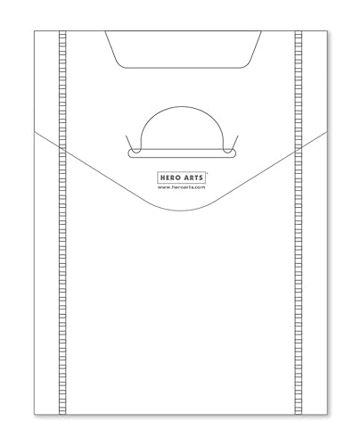 HERO ARTS Sobres de almacenamiento 7X9 10PK, transparentes