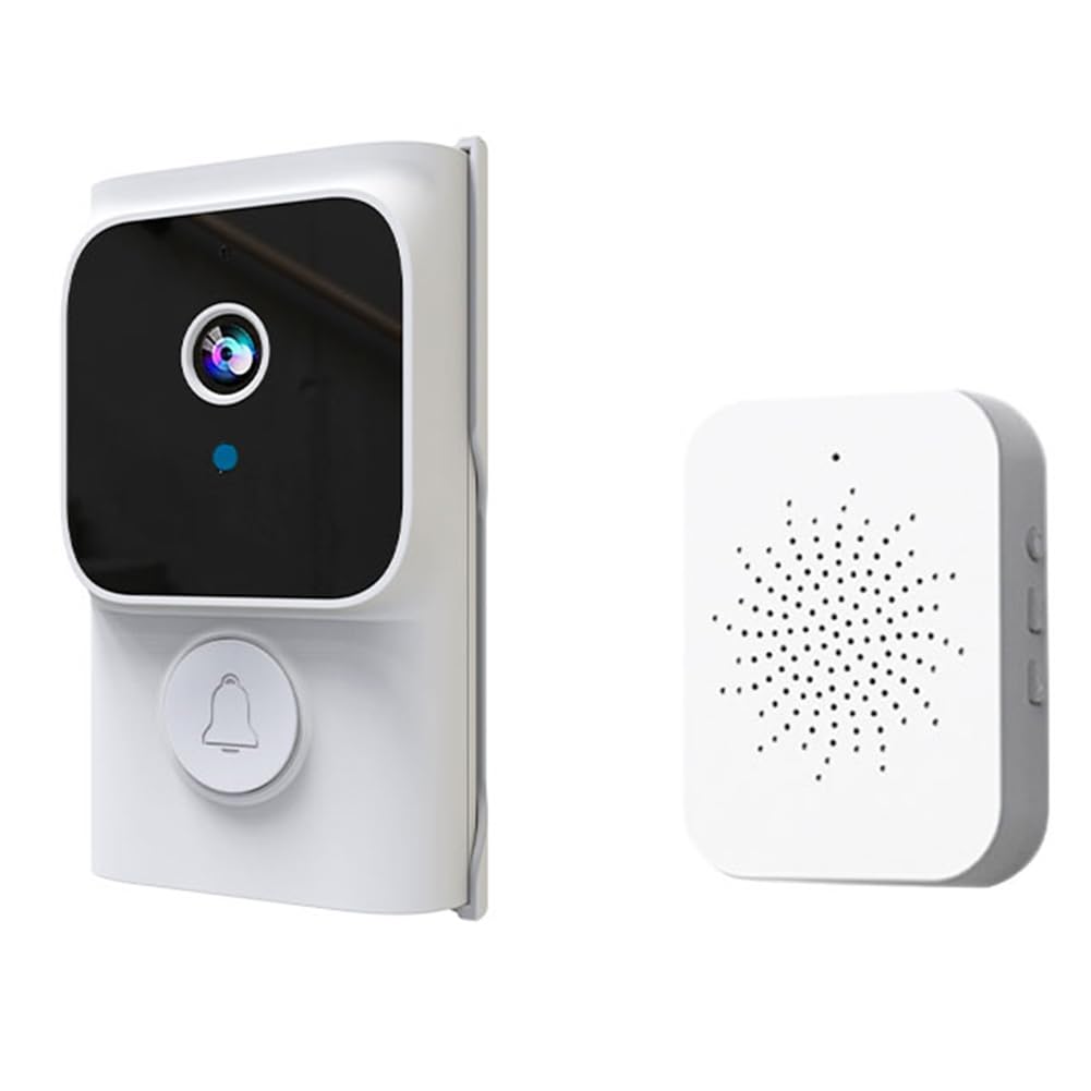 Littimoon Tuya APP Free Cloud Storage WiFi Doorbell Low Consumption Visual Door Peephole Video Eye Night PIR Security Doorviewer,B