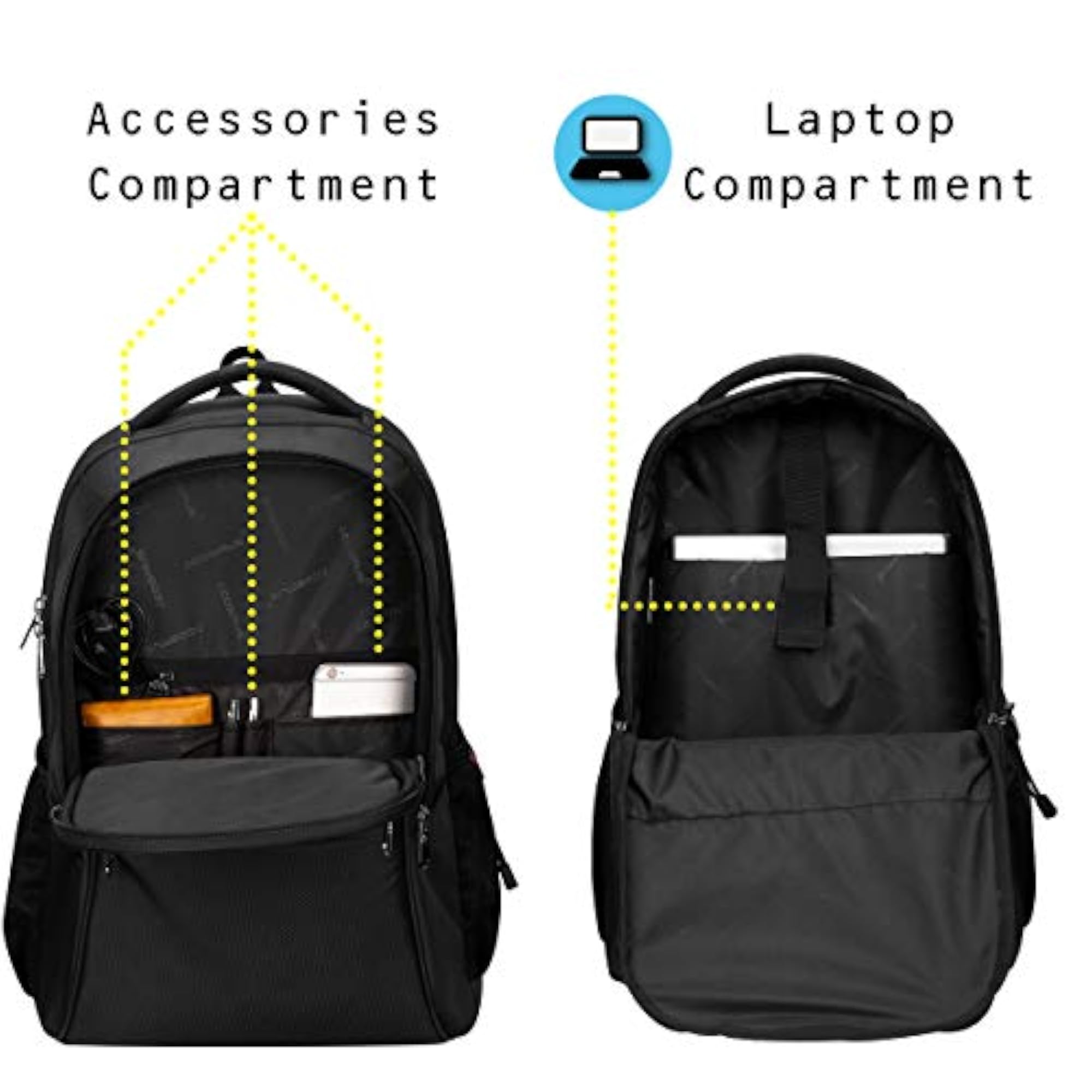 Darwin 29 Litres Sleek Everyday Use Backpack - Black