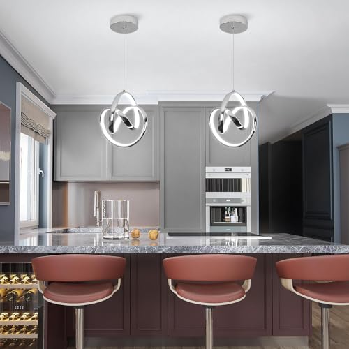 Sovinzert 6000K Chrome Pendant Light – Modern Adjustable Style - Image 6