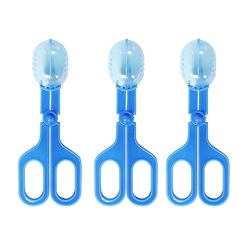 Image of Ximimark 3 pcs Classic Aquarium Litter Blue Clear Reptile Poop Clamp Tool Kit New