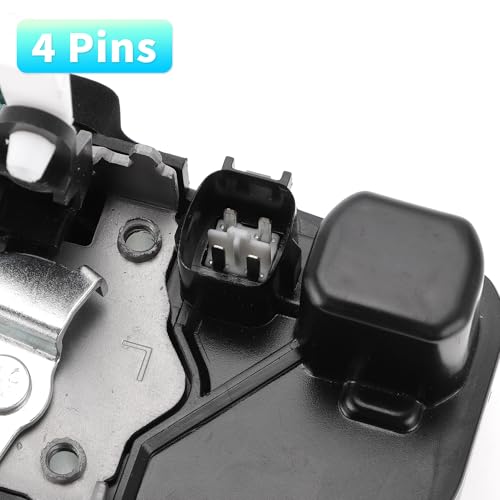 Image of X AUTOHAUX 1 Pcs Front Left Power Door Lock Actuator Motor Plastic,Metal Door Latch Actuator Assembly No.55112608AB for Dodge Dakota 2005-2010 Black