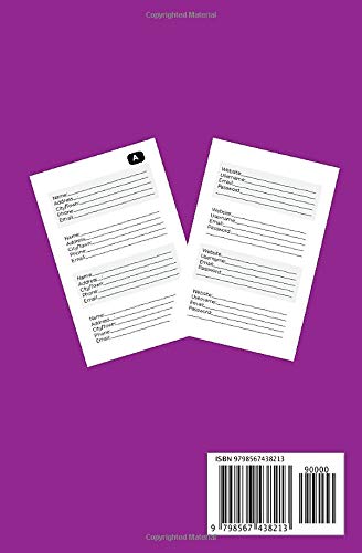 A - Z Address Book and Internet Password Organizer: Great gift idea for professionals, busy creatives and home workers. image 3
