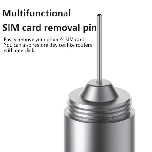 Image of GadgetBite Premium SIM Card Ejector Pin with Mobile Cleaning Kit for Smartphones, Android, iPhone, AirPods, Tablets, Durable Metal, Compact, Travel-Friendly Tech Accessory - Silver
