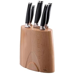 Jamie Oliver 5 Piece Beech Knife Block Set