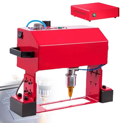 AiODiO Máquina de Marcado por micropercusión neumática, máquina de Grabado y Marcado de Metales, para Letras, números de Serie, códigos Vin, Fechas y gráficos. TуреX