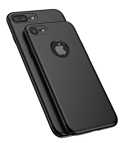 iPhone 8 / iPhone 7 Plus Case, Acewin Premium Slim Fit Case Ultra Thin Hard Protective Case Cover for iPhone 8 Plus / 7 Plus (5.5 Inch) (Jet Black)