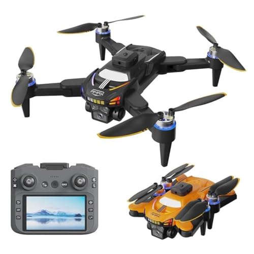 Image of 4k rEmOtE CoNtRoL DuAl cAmErA DrOnE 1080P Wi-fI SeLfIe gEsTuRe rC DrOnE WiTh oBsTaClE AvOiDaNcE BrUsHlEsS MoToR OnE KeY TaKe-oFf & lAnDiNg 4.5 iNcH LcD DiSpLaY (T7 PRO)