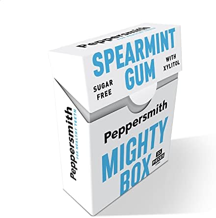 Peppersmith 100% Xylitol Chewing Gum Spearmint, 50 GR