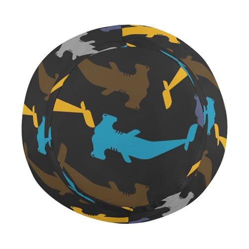 Hammerhead SharkChildren's Bucket Hat for Boys and Girls, Breathable Summer Beach Hat54cm4
