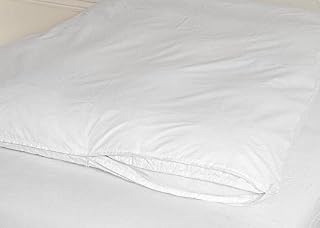 Warm Things Cotton Zippered Feather Bed Cover White/Queen