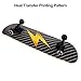 NPET Pro Skateboard Complete 31 Inch 7 Layer Canadian Maple Double Kick Concave Deck Skating Skateboard (Lightning)