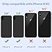 Miracase Liquid Silicone Case Compatible with iPhone Xs (2018)/ iPhone X(2017) 5.8 inch, Gel Rubber Full Body Protection Shockproof Cover Case Drop Protection Case Black