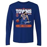 500 LEVEL Karl-Anthony Towns New York Knicks Trust Long Sleeve Shirt (Royal Blue, Medium)
