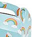 BLUE PANDA Rainbow Gable Party Favor Boxes - 24-Pack 6.2 x 3.6 x 3.4 In Sky Blue - Pop-Up Assembly & Built-In Handle - Party Favor Bags & Rainbow Popcorn Boxes