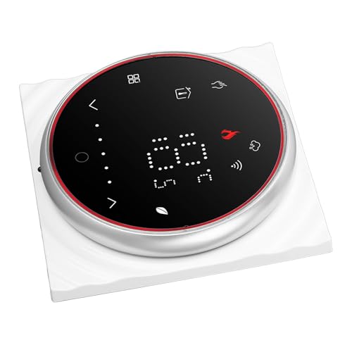 Termostato Smart Home, Display Retroilluminato a LED, Efficienza Energetica, Programmabile, Celsius/Fahrenheit, 5+1+1 Programma Preimpostato, Design Sottile, Precisione ±1℃,