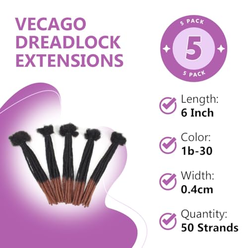Loc Extensions Human Hair - Soft Dreads for Men/Women