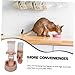 Abaodam 1set Pet Water Dispenser and Automatic Feeder for Cats and Water Bowl Safe Hanging Design for Pet Cages and Home