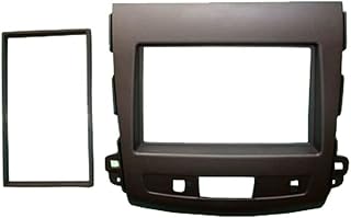 Meimeier Kit de painel de DVD para remontagem de carro, painel de DVD, moldura de áudio fáscia para Mitsubishi Outlander LX Peugeot 4007 Citron C-crosser