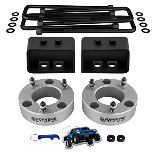 Supreme Suspensions - Full Suspension Lift Kit for 2004-2020 Ford F-150 [2WD: 2.5" Front + 3" Rear Lift / 4WD: 2.5" Front + 1.5" Rear Lift] - Silver