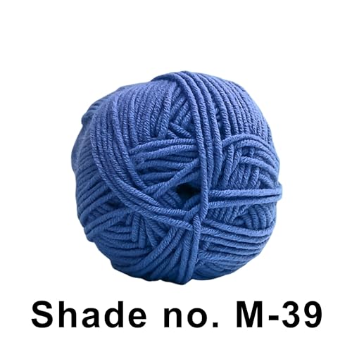 Image of VCR 4ply Bright Peacock Yarn, 100 Grams Hank, 190 Meters Length, Acrylic Ball for Crochet and Knitting, Soft Crosia Threads, Pack of 1 Yarn, Suitable for DIY Crafts