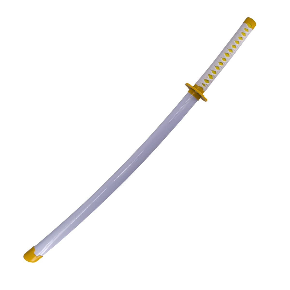 AMONT - Katana Decorativa Japonesa en Bambú - Modelo Agatsuma Zenitsu - Serie Anime | 105 cm - Auténtica Réplica en Madera para Exhibición o Entrenamiento | EYM