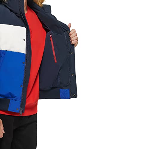 Image of Tommy Hilfiger Men's Arctic Cloth Quilted Snorkel Bomber Jacket (Standard and Big & Tall)