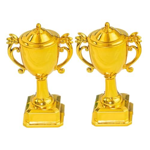 Healifty 1 Juego Tazas De Miniatura De Plástico De Decoración De Pasteles Premios De Festival Fiestas De Logros Y Acabado Elegante 2 Piezas