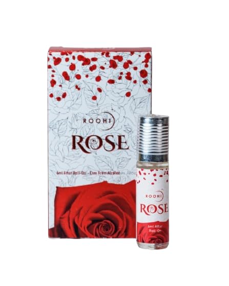 ROOHI FRAGRANCES Rose Attar Roll-On Natural Long Lasting Floral Perfume Oil Alcohol-Free Rose Fragrance for Men & Women Pocket Perfume for Daily & Festive Use 6-ml (pack of 1)-image-46