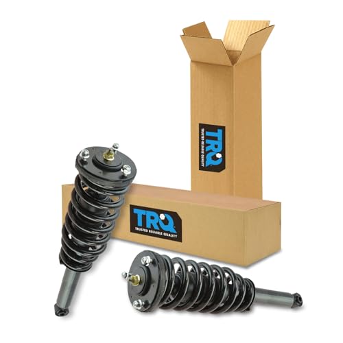 Image of TRQ Front Loaded Quick Complete Shock Strut Spring Assembly Driver Passenger Pair Compatible with 2003-2009 Kia Sorento