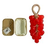 Handgefertigtes Seifenstück – Traubenförmiger Gesichtsreiniger für Männer, Frauen und Kinder | Natürlich mit erfrischendem Duft, sanft zur Haut, geeignet für die tägliche Körper- und Gesichtsreinigung