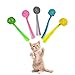 FuninCrea Balle pour Chat de 5 pièces, Balle Interactive Colorée pour Chat, Balle pour Chat à Franges et équipée de Clochette, Convenable au Chat de Chasser et de S’Amuser à L’intérieur