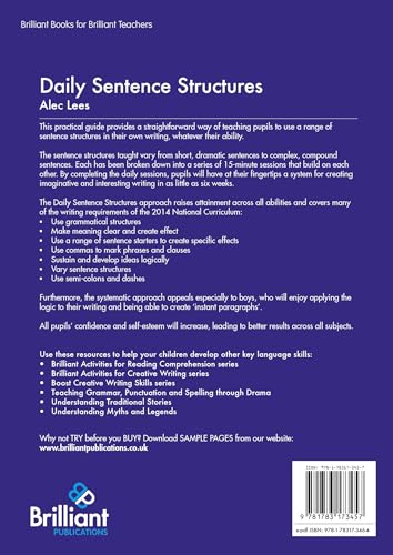 Daily Sentence Structures: 15 minutes a day towards better writing!