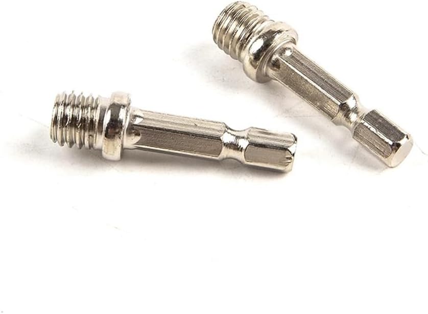 Hexagon Connecting Rod Adapter for Power Tools – M10 Thread Polishing Disc Connector with 6mm Shank, Drill Chuck Extension & Sanding Pad Accessory