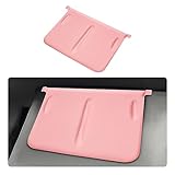 Ziciner Center Console Wireless Charging Mat, Universal Auto Center Console Interior Accessories for 2021-2023 Model 3 Model Y, Non Slip Car Wireless Charger Silicone Cover Pad (Pink)