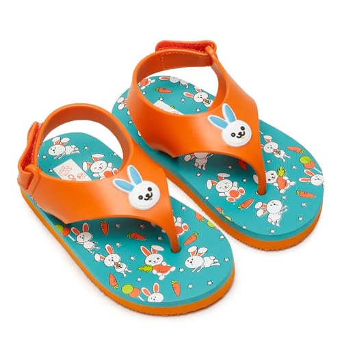 Image of ONYC Flip Flop Slippers for Baby Girl and Baby Boy, Indoor and Outdoor Slipper for Kids with Strap
