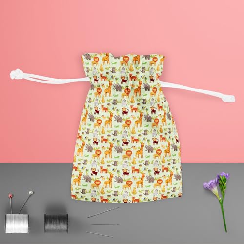 Image of ArtzFolio Cartoon Animals D1 | Pouch Wrist Potli Bag | Bag for Weddings & Casual Parties