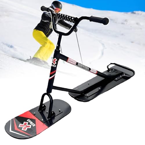 Sushangmao Patinete De Esquí/Snow Scooter 2026 con Dirección Giratoria De 360°, Marco De Aluminio Triplemente Reforzado, Cubierta De Arce De 5 Capas, Capacidad De Carga De 150 Kg B