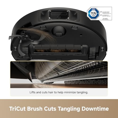 Image of DREAME L60 Ultra FE Robot Vacuum and Mop, Auto-Empty and 100℃ Self-Cleaning Mop, 30,000Pa Suction, Obstacle Avoidance and 360 Navigation, Corner to Edge Deep Cleaning, TriCut Brush, Black