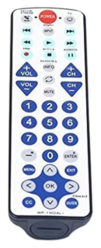 NetTech Universal Waterproof Remote Control 2-Device, Work for Apple TV, Xbox One, Roku 1 2 3, Media Center, Direct TV, Dish & Most TV in USA