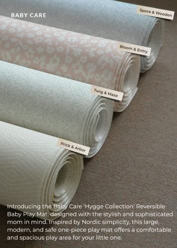 Baby Care Play Mat (Medium, Hygge - Aztec & Arbor) 73" X 49" Original One-Piece Reversible Rollable Waterproof Play Mat For Infants, Babies, Toddler, And Kids #TOP7