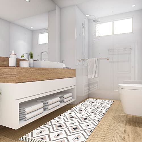 Topotdor Moroccan Tassel Runner Rug,28"X70" Boho Kitchen Rug Soft No Shedding Machine Washable For Bedroom Kitchen Laundry Room #TOP6