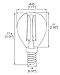 HERO-LED S11-DS-2W-WW27 Dimmable S11 E14 European Candelabra Base 2W LED Vintage Antique Filament Bulb, 25W Equivalent, Warm White 2700K, 4-Pack [Attention E14 Base]