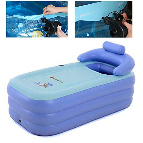 Inflatable Bath Tub Pvc Portable Tub Spa Environmental Portable Tubs For Adults Portable Soaking Tub Bathtub Bathroom Spa For An Adult #TOP2